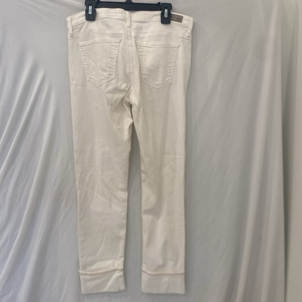 AG Adriano Goldschmied Straight cuffed White Denim size 28 - Picture 7 of 9